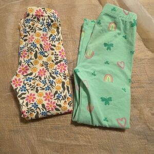 Cat & Jack Floral and Rainbow Kids Pajama Bottoms